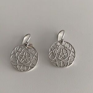 Tous Round Silver Earrings